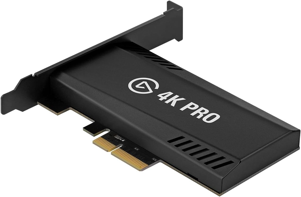 Photo 1 of Elgato 4K Pro, Internal Capture Card: 8K60 Passthrough/4K60 HDR10 with Ultra-Low Latency on PS5, Xbox Series X/S, OBS and More, for Streaming & Recording, Windows PC and Dual PC Setups(Renewed)