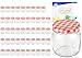 Produktbild MamboCat 50er Set Rundgläser 212 ml nieder Deckelfarbe rot weiß kariert To 66 inkl. Diamant Gelierzauber Rezeptheft, Marmeladengläser, Einmachgläser, Einweckgläser, Gläser