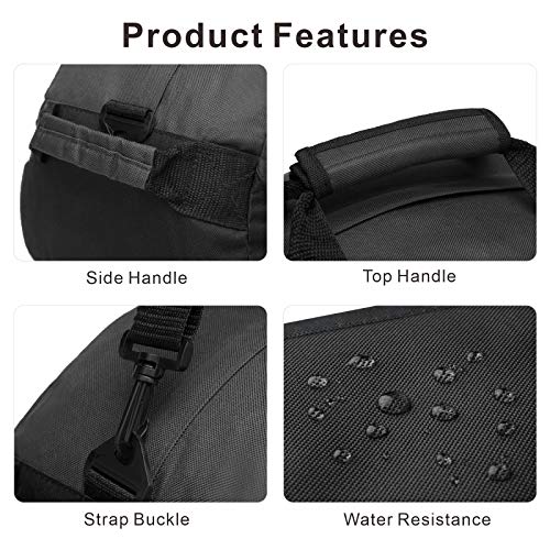 Duffle Bag, AirBuyW 18” Overnight Weekender Travel Sport Carry On Gym Bag Adjustable Shoulder Strap For Women Or Men