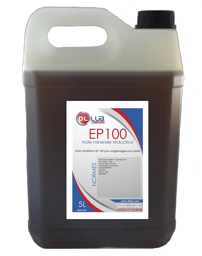 DLLUB - HUILE MINERALE RÉDUCTEUR EP 100-5 litres