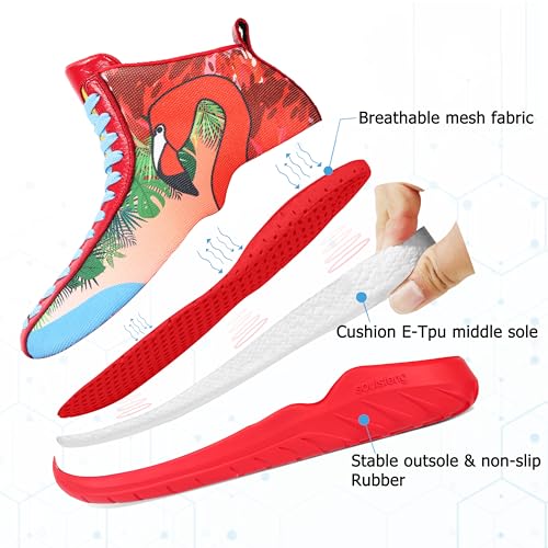 Image of Soulsfeng Men's Walking Shoes High Top Sneakers Fashion Tennis Sport Fitness Cross Trainers Running Shoes for Men