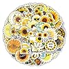 50 calcomanías de afirmación de girasol, calcomanías estéticas motivacionales para adultos, adolescentes, niños, citas positivas para botellas de agua, laptop, calcomanías para álbumes de recortes