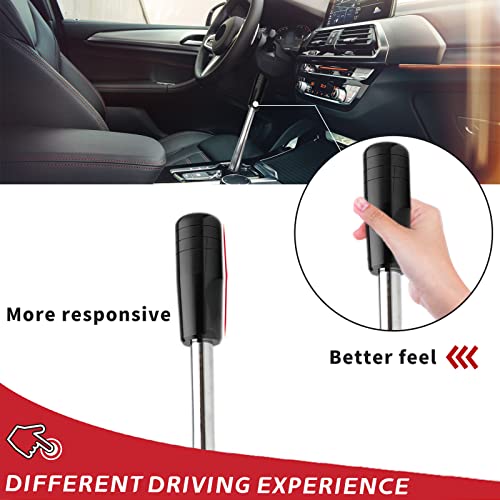 Drift Tuning Adjustable Short Shifter Lever with Knob Compatible with BMW 1985-2010 E30 E36 E39 Z3 E46 E34 E6x Z3 Gear Transmission Getrag or ZF Racing & Daily 178mm Handle Black - Image 4