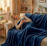 ECODE® Manta Termica Electrica Grande 180x130 para Cama y Sofa, Apagado Automatico, Mando con 3 Niveles de Calor - Tejido UltraSuave, Protección Calentamiento, Cable desmontable
