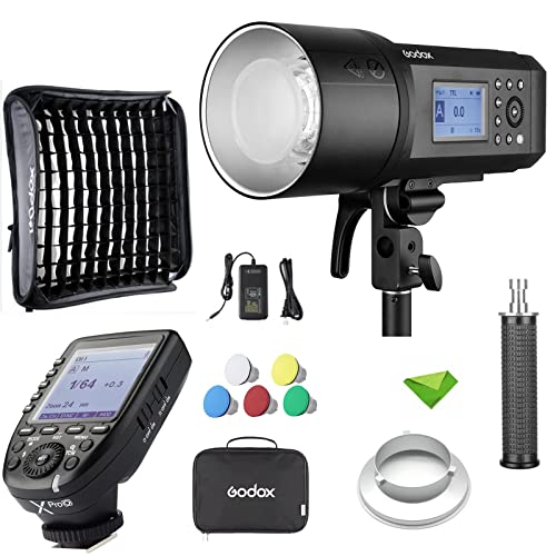Godox AD600Pro Flash Exterior De 600Ws Con Batería Li-ion Y Sistema Inalámbrico 2.4G, TTL Y HSS, Válido Para Canon, Nikon, Sony, Fuji, Olympus, Panasonic