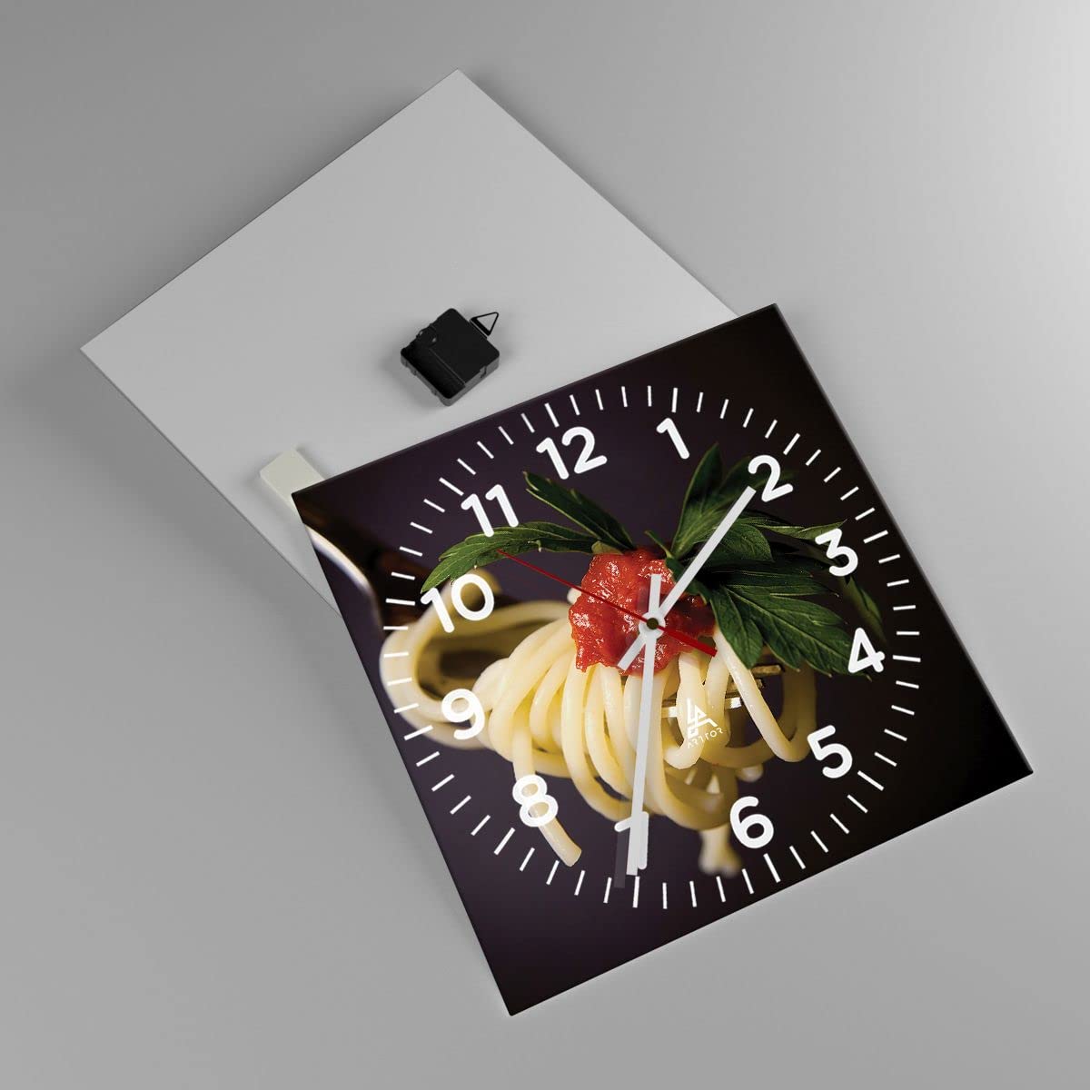 ARTTOR Horloge Murale Design Carrée 40x40 cm Cuisine - 1307