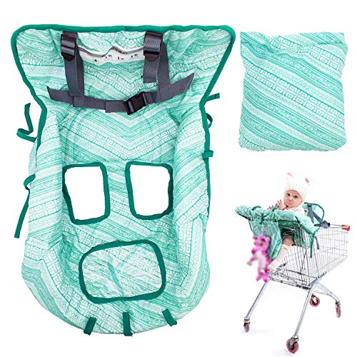 Image of Shopping Cart Cover High Chair Cover for Baby Toddler, Foldable Universal Fit Baby Cart Cover for Girls and Boys