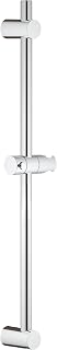 GROHE Vitalio Universal 600 - Shower Rail (with Wall Holders, Glide Element and Swivel Holder), Size 620 mm, Easy to Install, Upper Bracket Adjustable to Adapt to Existing Holes, Chrome, 27724000