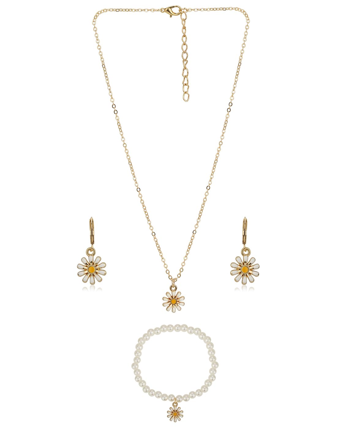 Carlton London Gold Plated with Dangling Star Jewellery set for girl (B0CLYJ46V9) Amazon Price History, Amazon Price Tracker