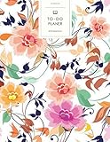 To-Do Planer: Malerische Blumen . To Do Listen Block Wochen Buch. Wöchentliche Übersicht Wochenplan Notes. Soft Cover 8.5x11 Zoll, ca. DIN A4 21.6x27.9cm.