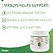 Vetoquinol Viralys Daily L-Lysine Powder for Cats and Kittens, Fish Flavored Lysine Supplement for Cats and Kittens to Support Immune Health, Normal Eye Function and Respiratory Health, 100gm