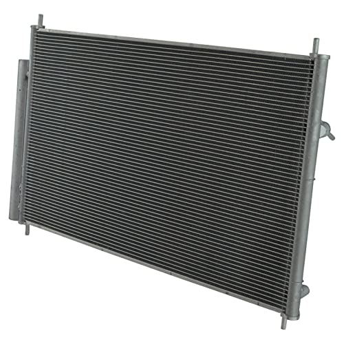 Image of TRQ A /C Condenser and Receiver Drier Assembly Compatible with 09-19 Toyota Corolla 09-14 Matrix 11-16 Scion tC 08-15 xB 09-10 Pontiac Vibe