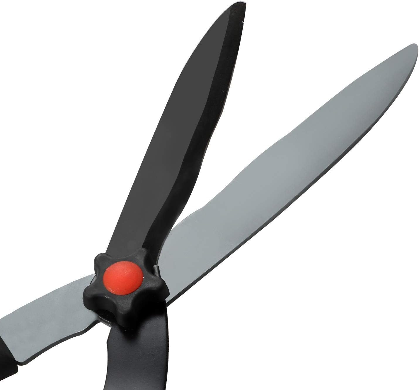 FOX & FERN Premium Extendable Handle Hedge Shears with Adjustable Length Handle | Shock-Absorbing Bumpers and Blade | 9 Inch Wavy Blade GAHA1814R-10 4