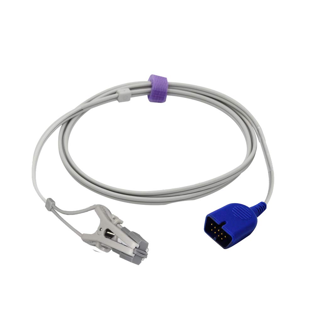 Sensor lingual compatible con Nihon Kohden Spo2 con conector de 9 pines