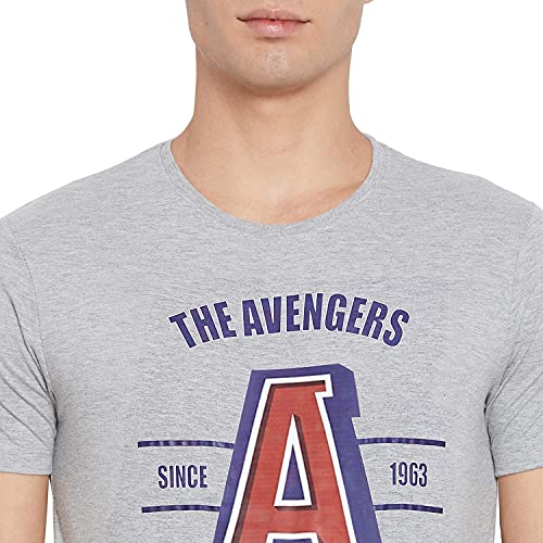 Image of Marvel Avengers by Wear Your Mind Mens Tshirt (MMAMCT052.4 Grey M)