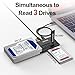 Unitek M.2 NVME SATA IDE Enclosure 3 in 1 Tool-Free Portable 10Gbps PCIe3.1a M.2 SATA3.1 IDE100 External Adapter USB 3.2 Hard Drive Reader for 2230/2242/2260/2280 NVME 2.5
