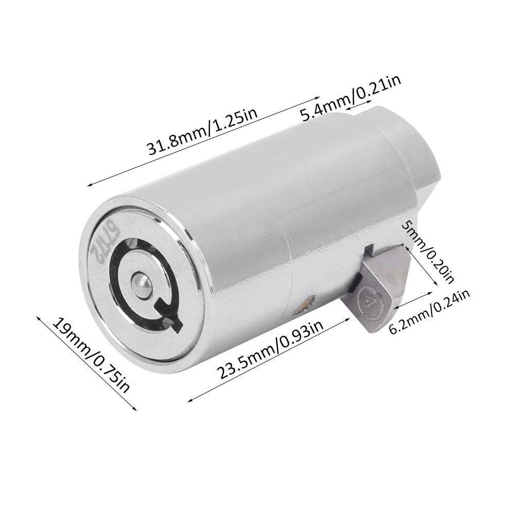 Tubular Cam Lock, 19mm Cylinder Lock with 3 Keys for Pinball Arcade
