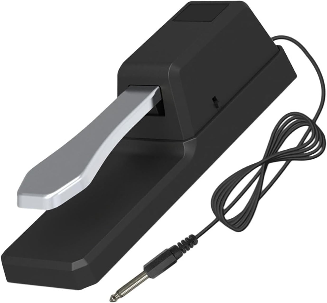 Generic Piano Sustain Pedal with Polarity Switch Round Plug Non-slip Foot Pedal for Electronic Keyboards and Digital Pianos Lightweight Compact Design with Cable for Stable Performance