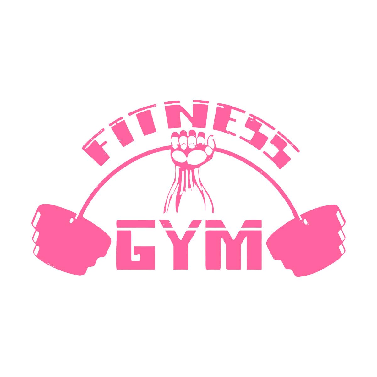 Fitness Gym wall Sticker Vinyl Motivation Sports Bodybuilding wall Decal Removable wall Art Mural Small - 42x72cm