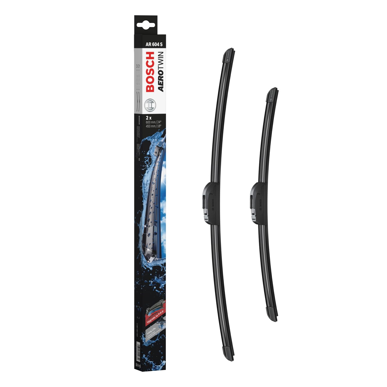 Front Wiper Blade Set For Nissan Navara Windscreen D40 2005 On BOSCH AEROTWIN