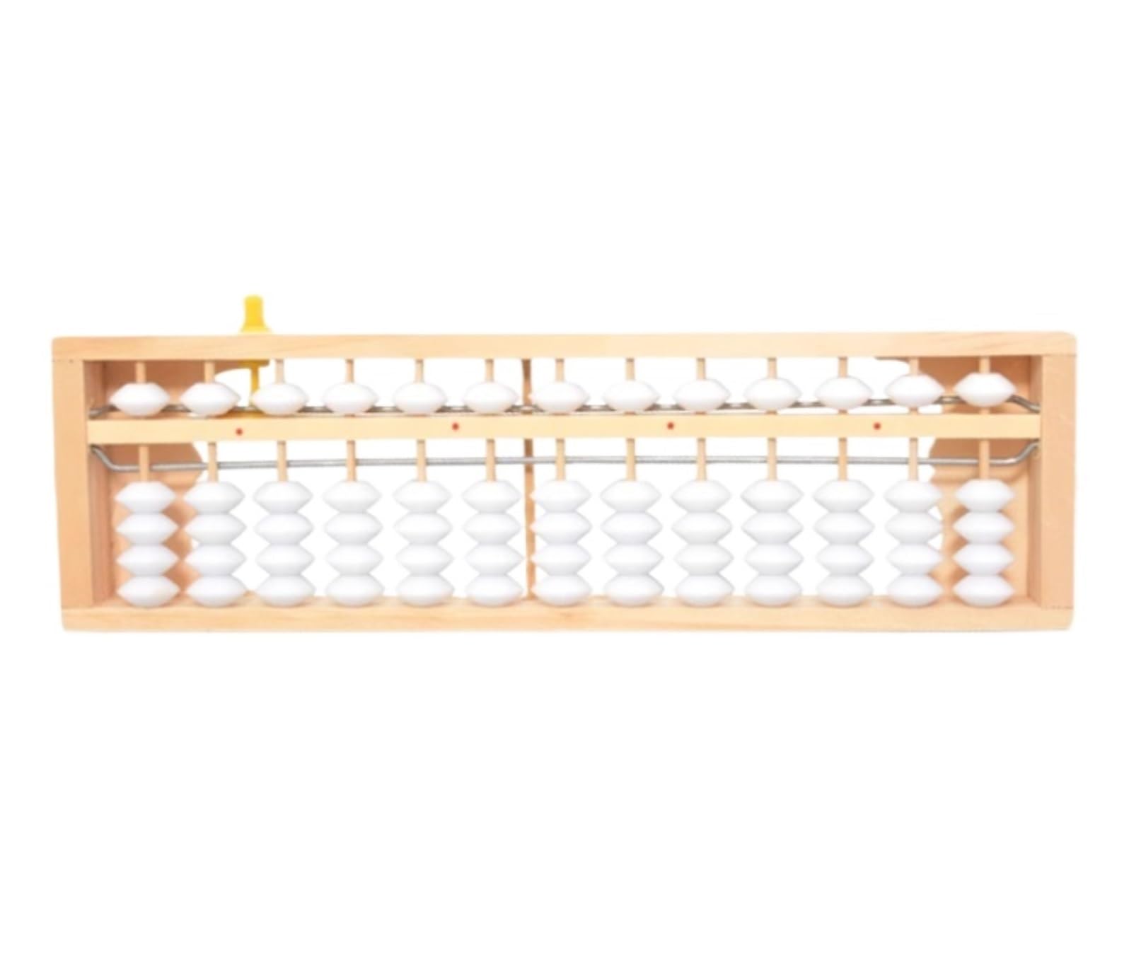 BJfhRH Math Learning Tool For School Chinese Abacus Math Calculation Tools Ancient Calculator 13 Rows With Reset Button Counting Beginners Arithmetic Calculator