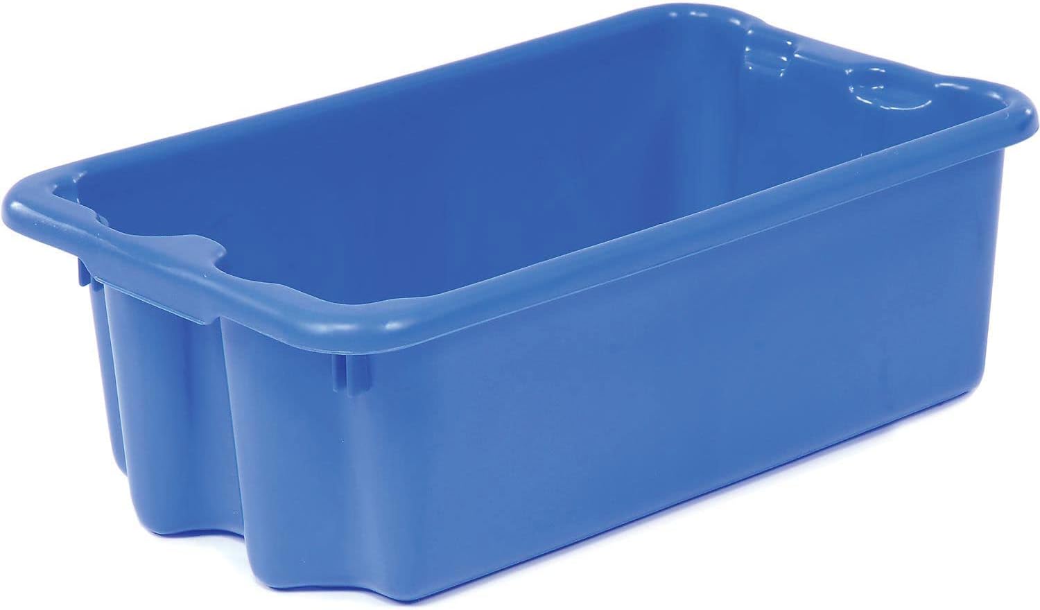 LEWISBins+ Polyethylene Container 24" L x 14" W x 8" H, Blue, Lot of 5