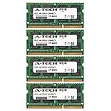 16GB KIT (4 x 4GB) for HP-Compaq TouchSmart Desktop Series 620-1189d 3D 620-1199d 3D 9300 Elite. SO-DIMM DDR3 Non-ECC PC3-10600 1333MHz RAM Memory. Genuine A-Tech Brand.