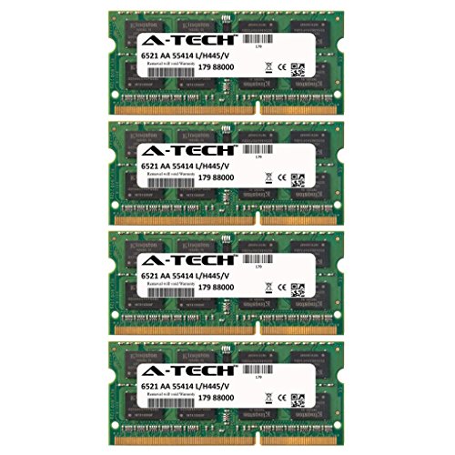 Medion Akoya Notebook Series P15SM P17SMp 32GB KIT (4 x 8GB) SO-DIMM DDR3 Non-ECC PC3-12800 1600MHz RAM A-Techuh