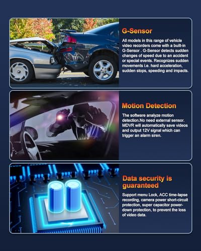 Image of 4CH Mobile DVR Monitor Camera System with GPS Tracking Video Recorder 7 inch Quad Split Touch Screen Monitor and 4 1080P Rear Side View Backup Camera Waterproof Night Vision for RV Truck Trailer Tractor
