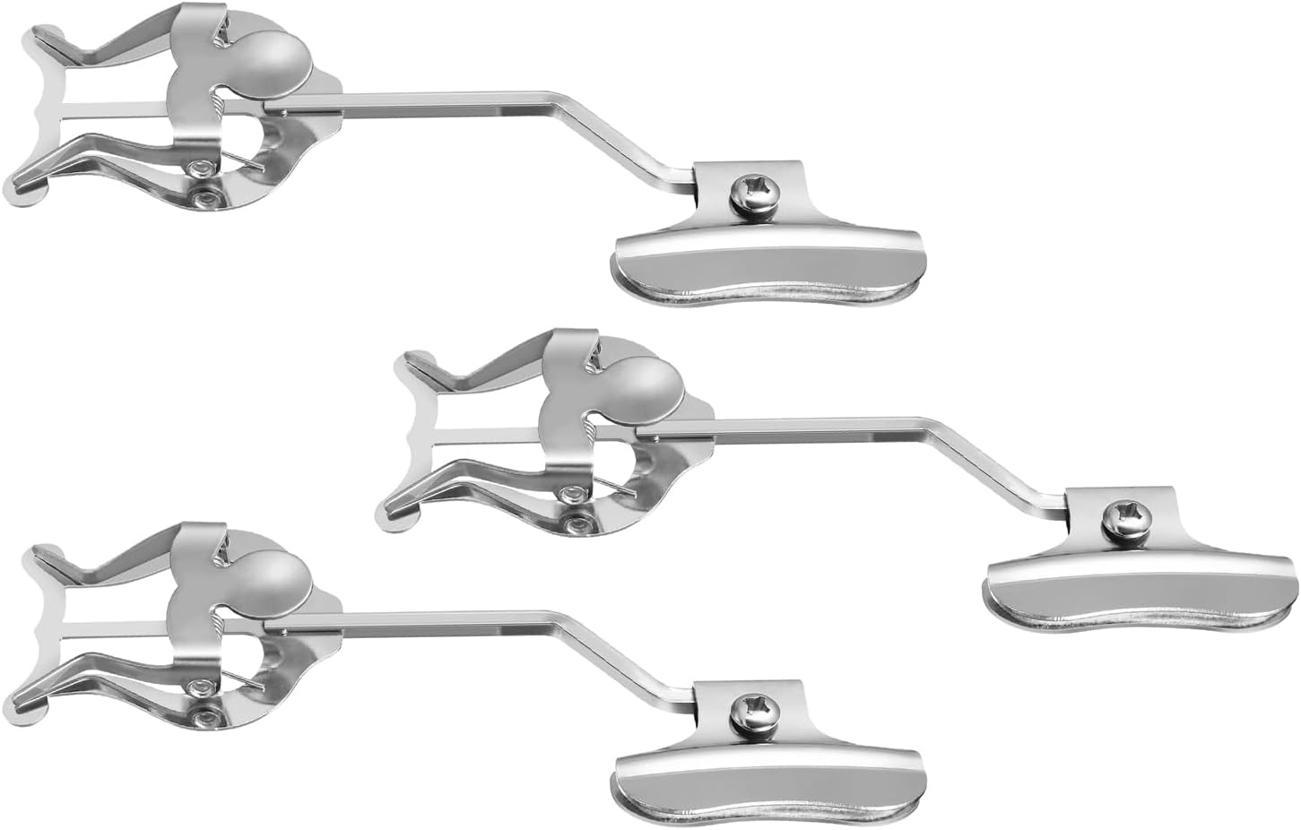 Alasum 3pcs Universal Trumpet Marching Lyre Music Score Clip-on Holder Metal Sheet Music Clamp for Trombone and Trumpet Band Performance Practice