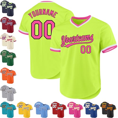 Uniforme de Béisbol Personalizado para Adultos Pullover Camiseta Deportiva de Softbol Personalizable Jersey sin Botones Ropa de Equipo de Béisbol miniatura 1