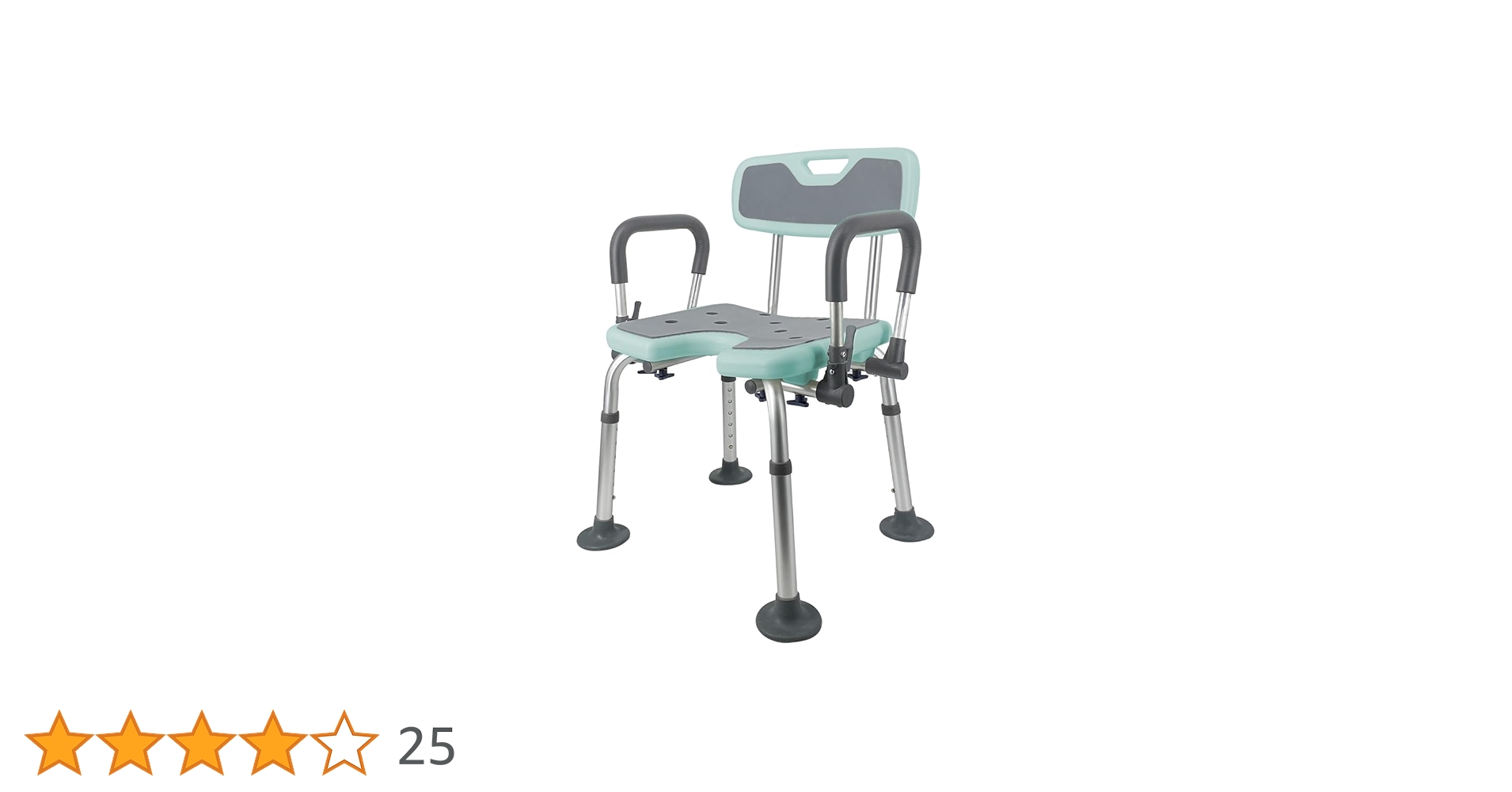 シャワーチェアー 介護用 6段階高さ調節可能 介護用お風呂椅子 肘掛け付き 51KCGWo3rjL.jpg_BO30,255,255,