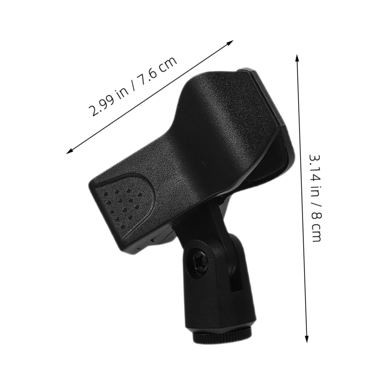 Mikikit 10pcs Durable Microphone and Earphone Cable Clips for Secure Grip Travel Friendly Design for Outdoor Streaming and Professional Use