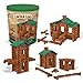 LINCOLN LOGS – 100th Anniversary Tin - 111 All-Wood Pieces – Ages 3+ Construction Education Toy