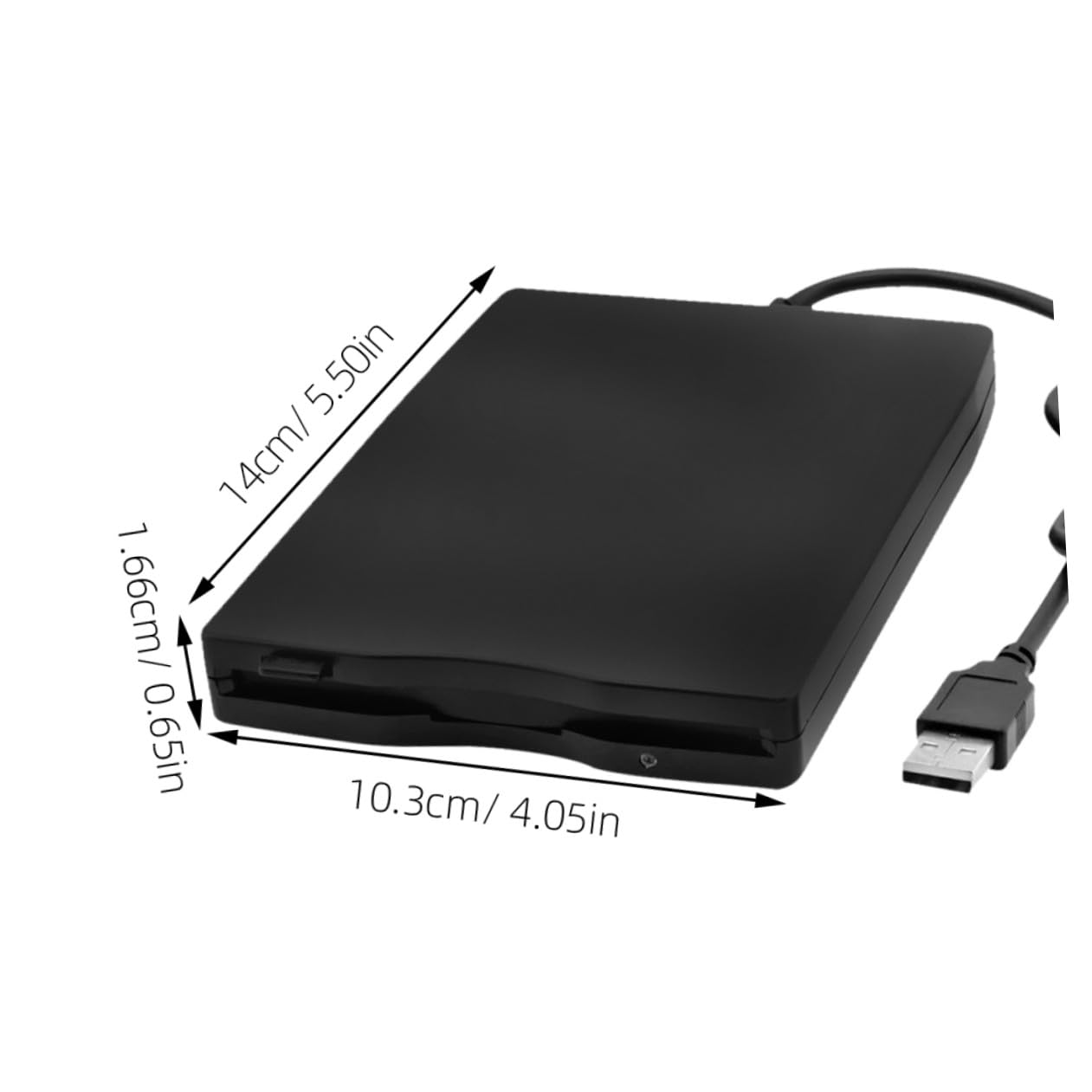DOITOOL Unità Floppy Disk Esterna USB Portatile per Laptop Trasferimento Dati da Floppy Disk Compatibile con Sistemi Operativi Nero