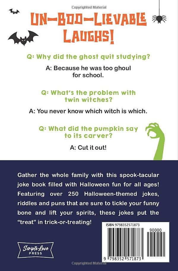 Spooktacular Jokes and Riddles for Kids 8-12: The Funniest and Best Halloween Jokes, Riddles, Tongue Twisters, Knock-Knock Jokes, and One Liners for Kids: Kids Joke Books Ages 7-9 8-12 image 3