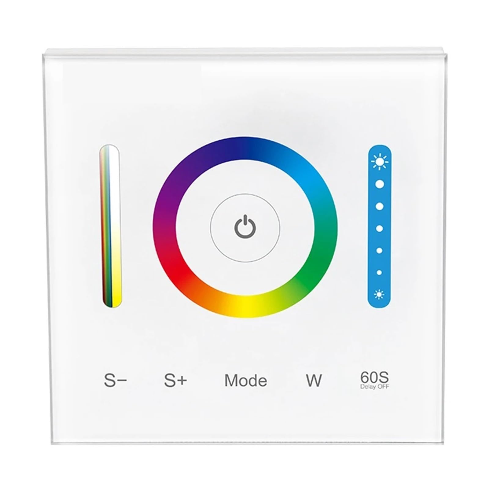 Atenuador LED controlador de panel regulable de 12V-24V para tiras RGBCCT