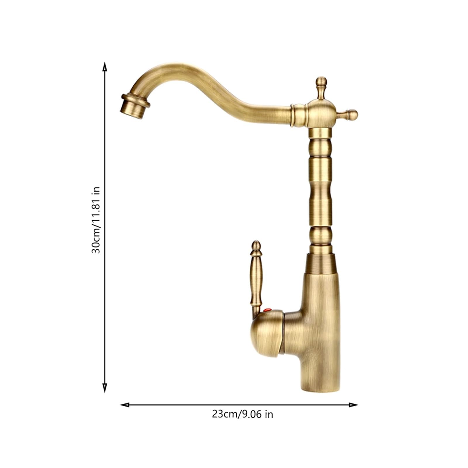 Grifos mezcladores para Fregadero Estilo Retro Antiguo de latón Macizo Cocina baño Lavabo tuberías Agua Caliente y fría Grifo Mezclador la mayoría los escenarios.