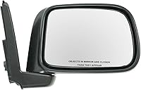 Vista 4 de Juego de 2 piezas de espejo lateral del conductor y del pasajero, ajuste eléctrico, sin calefacción, sin memoria, color negro, compatible con Honda