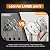 Soctone Ladder, A Frame Extension Ladder, Multi Position with Stabilizer Bar, 330 lbs Weight Rating Telescoping Ladder for Household or Outdoor Work, 17.5 Ft, Orange