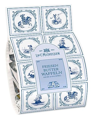 L.W.C. Michelsen - Butterwaffeln kross & knusprig (225g) | knusprig & köstlich| Friesenwaffeln | friesische Butterwaffeln - nach traditioneller Rezeptur