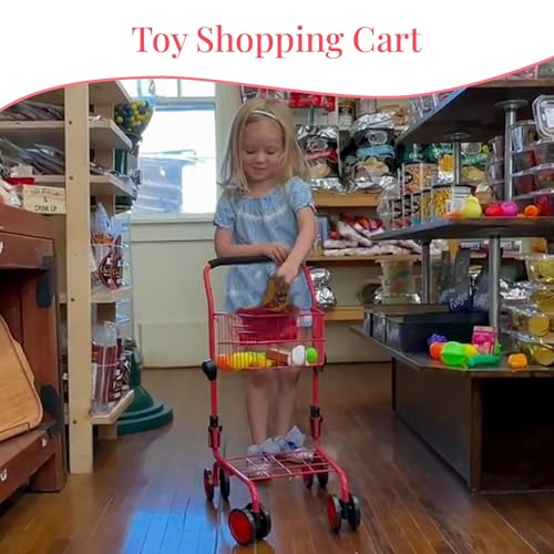 image for The New York Doll Collection Toy Shopping Cart for Kids and Toddler - 
