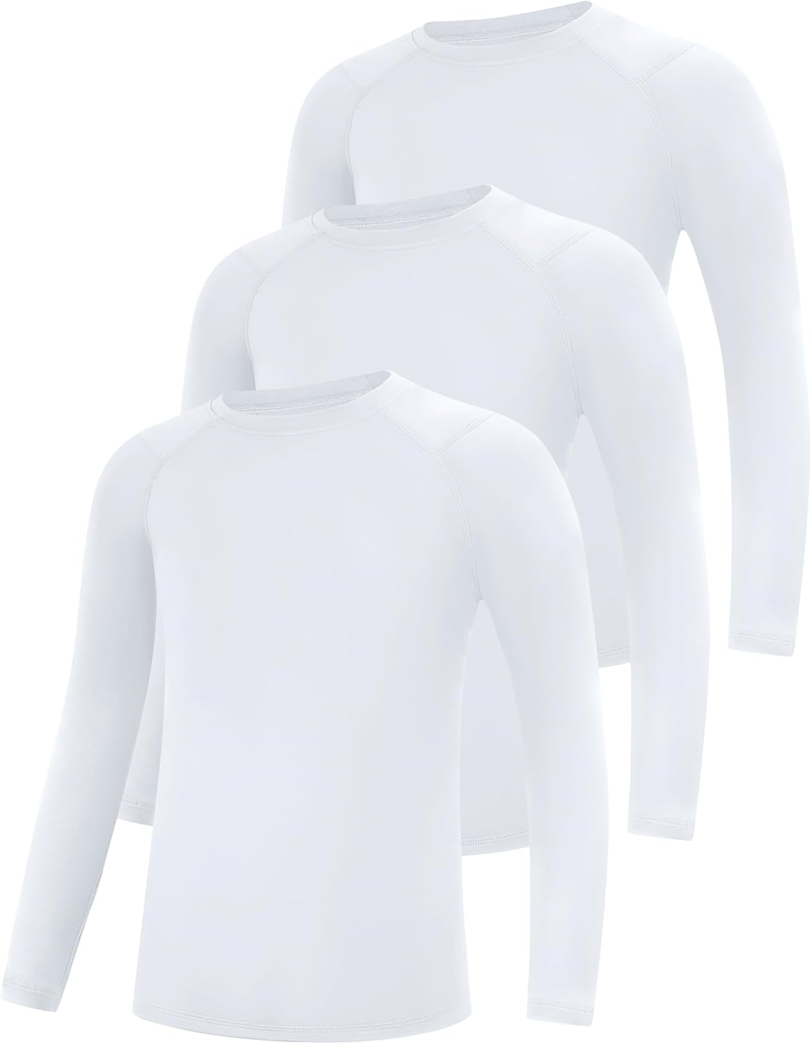 Blueleaf Boys' Girls' Compression Shirt Long Sleeve Undershirt Youth Quick Dry Athletic Base Layer for Football Baseball