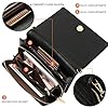 cotwoco Sac Bandoulière Femme - Petit Sac Téléphone Portable Femme en Cuir PU Pochette, Classique Diamantes À Main Bourse Sac de Soirée, pour la Vie Voyage Shopping (Noir) #2