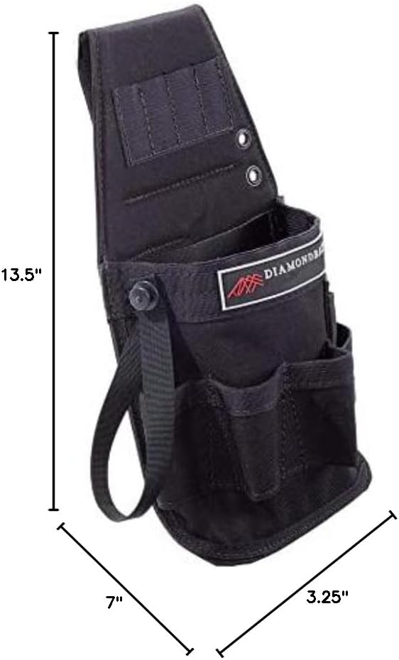 The Diamondback Niko Tool Pouch | for Electricians, HVAC | Drivers, Pliers, Bits, Pencils, Knife, Small Level, Electrical Tape Strap - Image 4