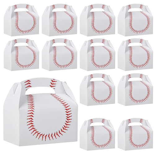 Bedwina Baseball Treat Boxes for Party Favors and Snacks -