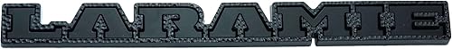 1 emblema de Laramie 2019 2020 insignia 3D de placa de identificación trasera de repuesto para 1500 2500 68282678AB (gris negro)