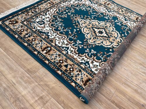 Image of TTC THREAD & TEXTURE CARPET Traditional Comfort: Power-Loomed Carpets for Living Room- Every Space Area Rug Color Red Size 6x8 Feet (180x235cm)