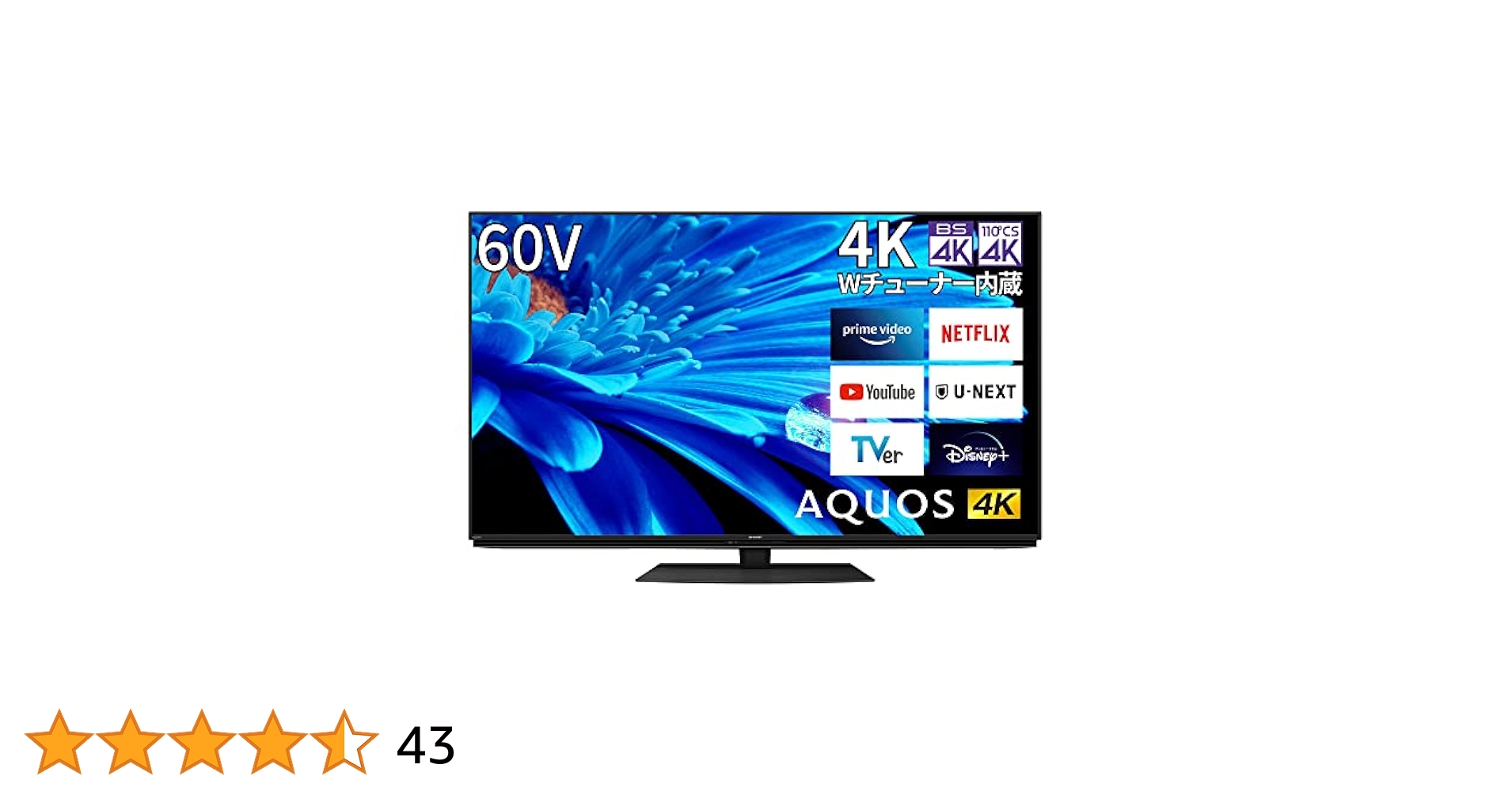 Amazon.co.jp: Sharp Aquos 4T-C60EN1 60V Type 4K LCD TV N