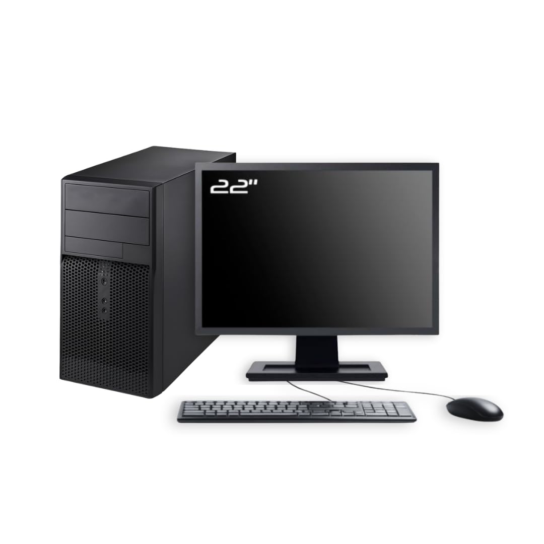 Monsieur CyberMan PC Tour Écran 22" I5 SSD 500Go RAM 16Go W11 Pro WiFi Clavier Souris OpenOffice 2025